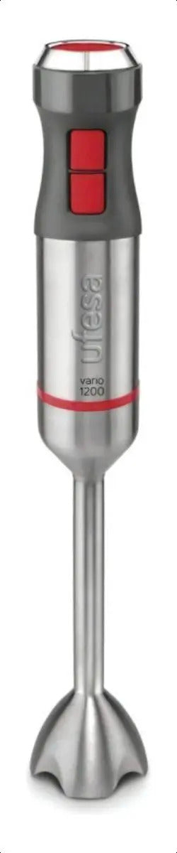 Mixer Ufesa Con Picador Y Batidor Bp4652 1200w - - Acero Inoxidable/gris/rojo
