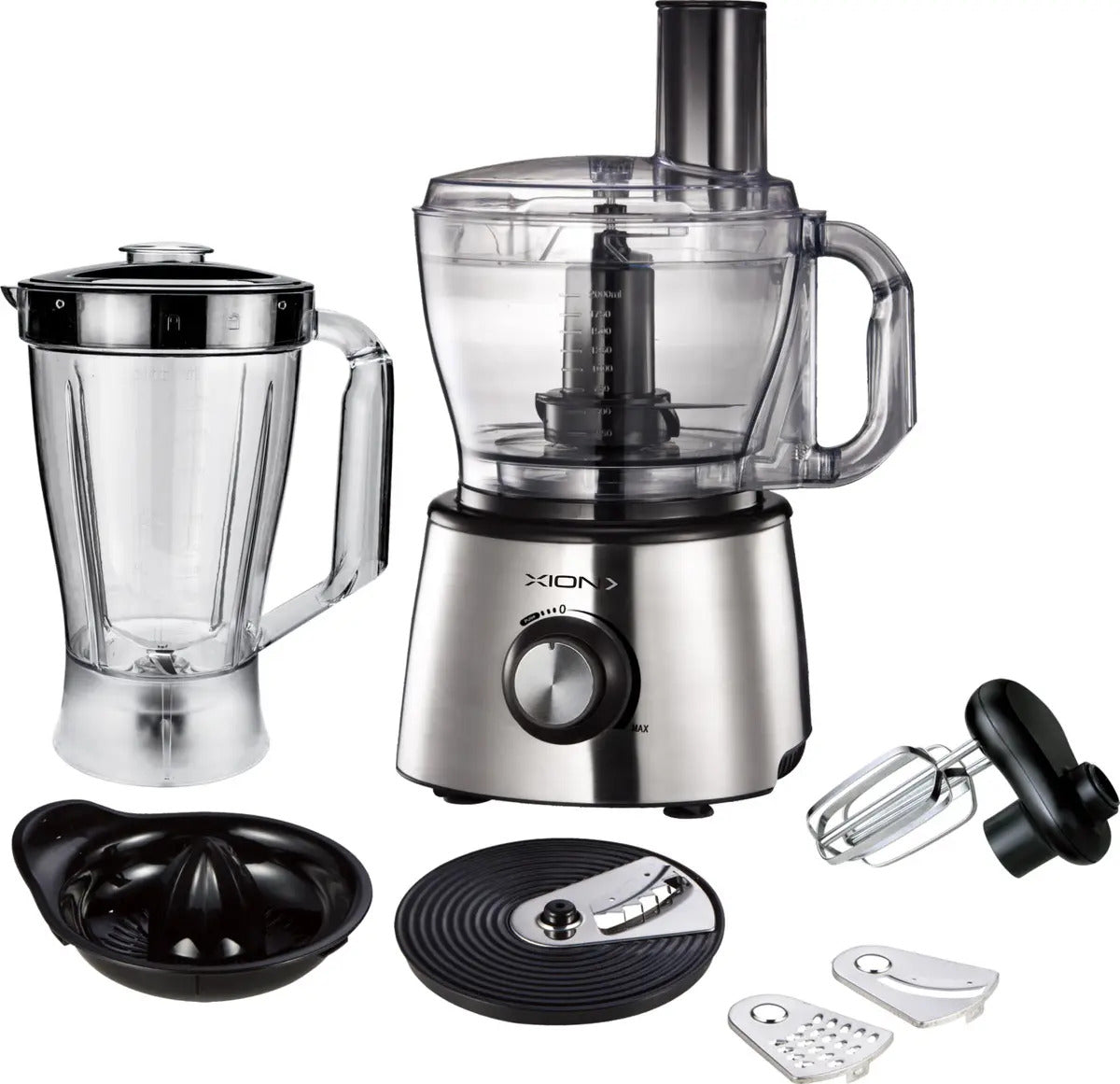 Multiprocesadora Premium Xion 1200w Xi-gl1200 - Plateado