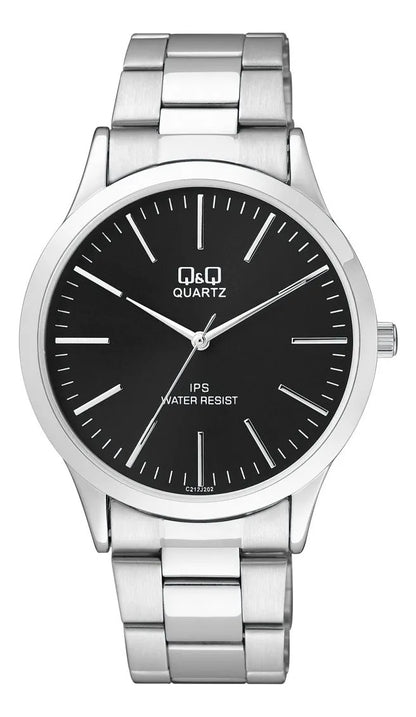 Reloj Q&q Metal Hombre 40mm C212j202y - Plateado