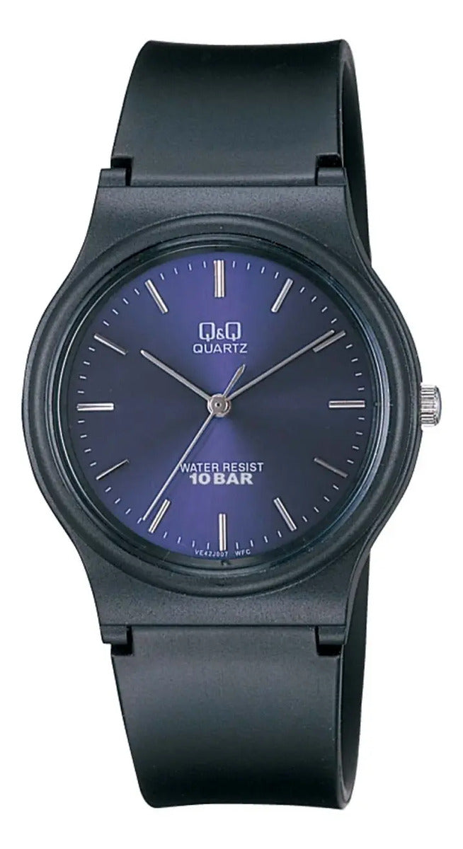 Reloj Q&q Silicona Hombre 34mm Vp46j007y - Negro