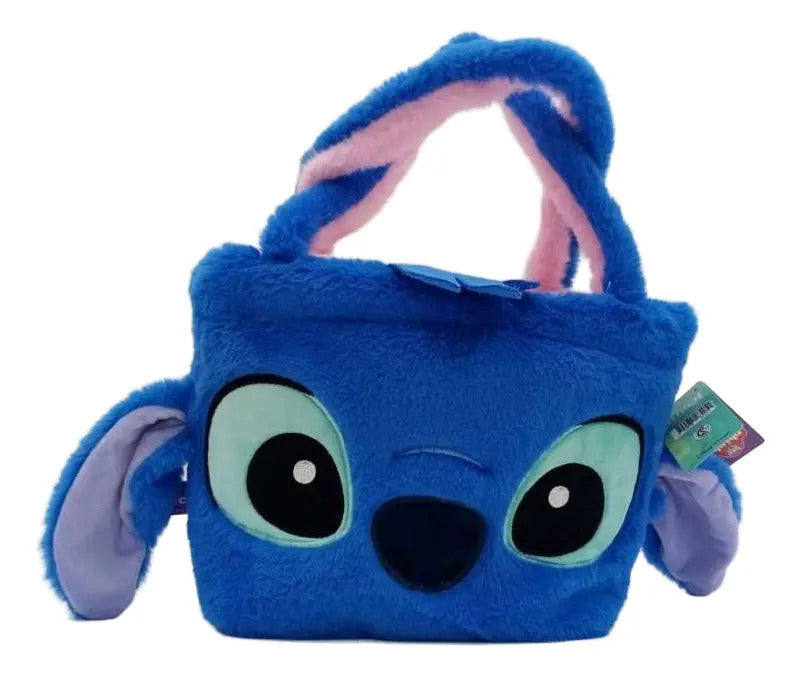 Bolso Reversible Stitch Y Angela 22cm Phi Phi Toys Azul/rosa