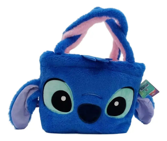 Bolso Reversible Stitch Y Angela 22cm Phi Phi Toys Azul/rosa