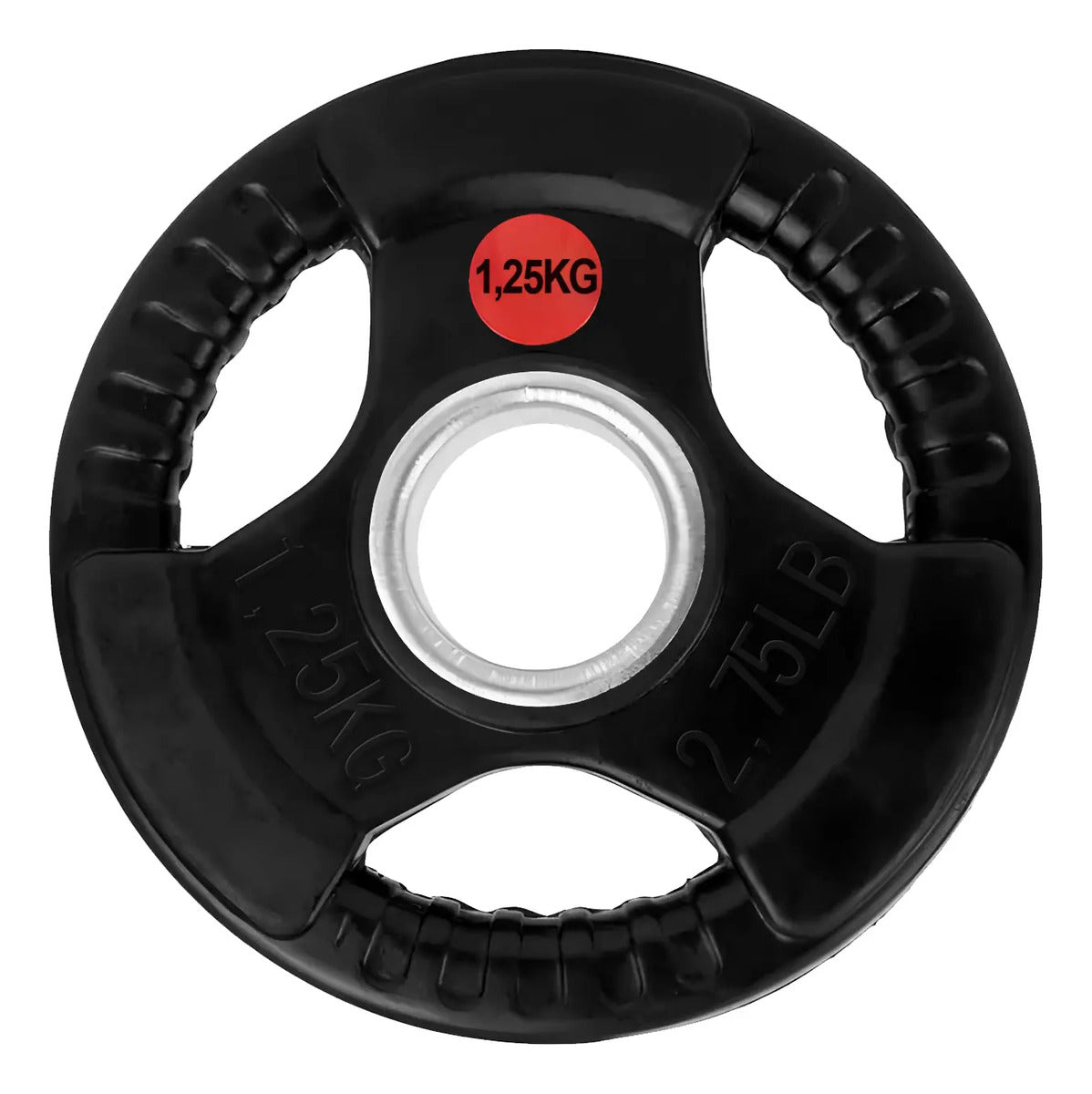 Disco Olímpico Fundición C/agarre 1.25kg Rhino - Negro