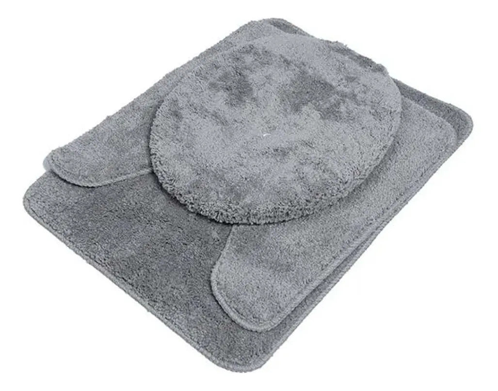 Set Alfombras Microfibra Para Baño 3 Piezas