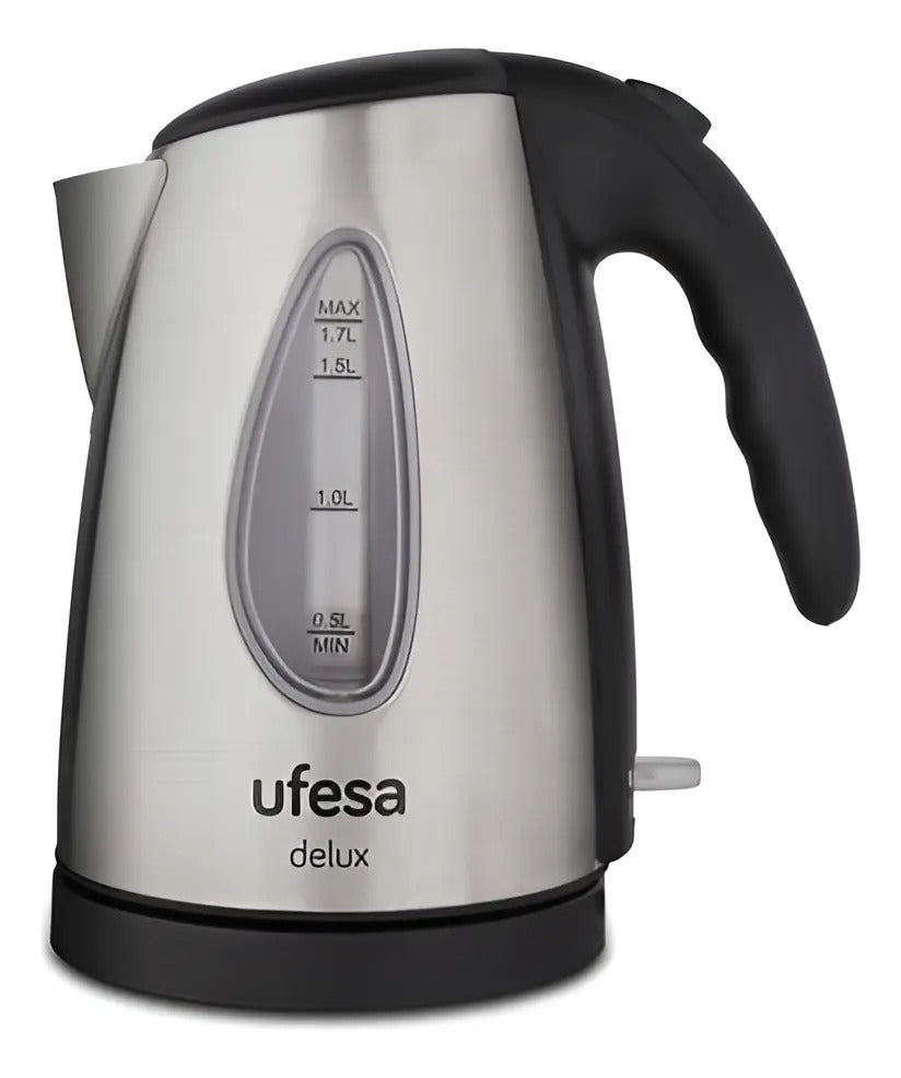 Jarra Eléctrica Ufesa Delux 1,7 Lts 2200w Ha7910 - Gris