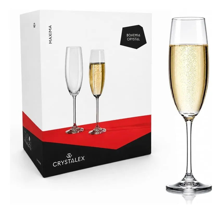 Set Copas Maxima Flauta 220 Ml X6 Bohemia