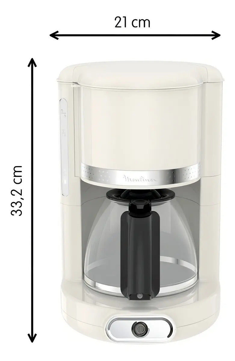 Cafetera De Filtro Moulinex 1,25 Lt - Blanco