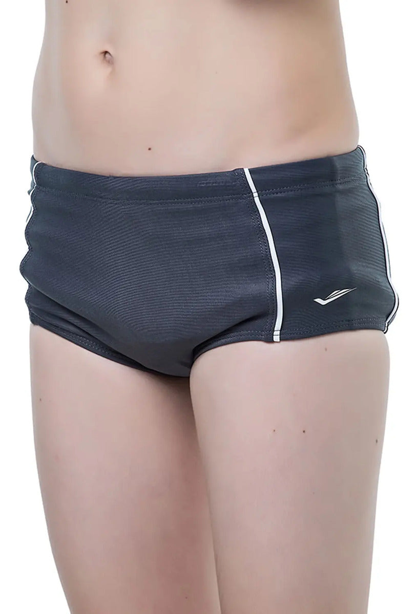 Sunga Slip Malla De Natación Niño Uv50+ Elite - Gris 16