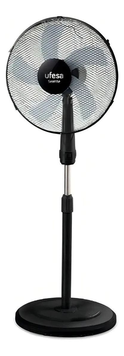 Ventilador De Pie Ufesa Seattle 40cm 3 Vel - 40.64 Cm 60 Hz Negro Azul Plástico 5