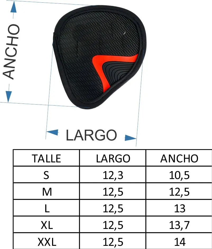 Guantillas Protector Manos Tipo Guante Rhino - Negro L
