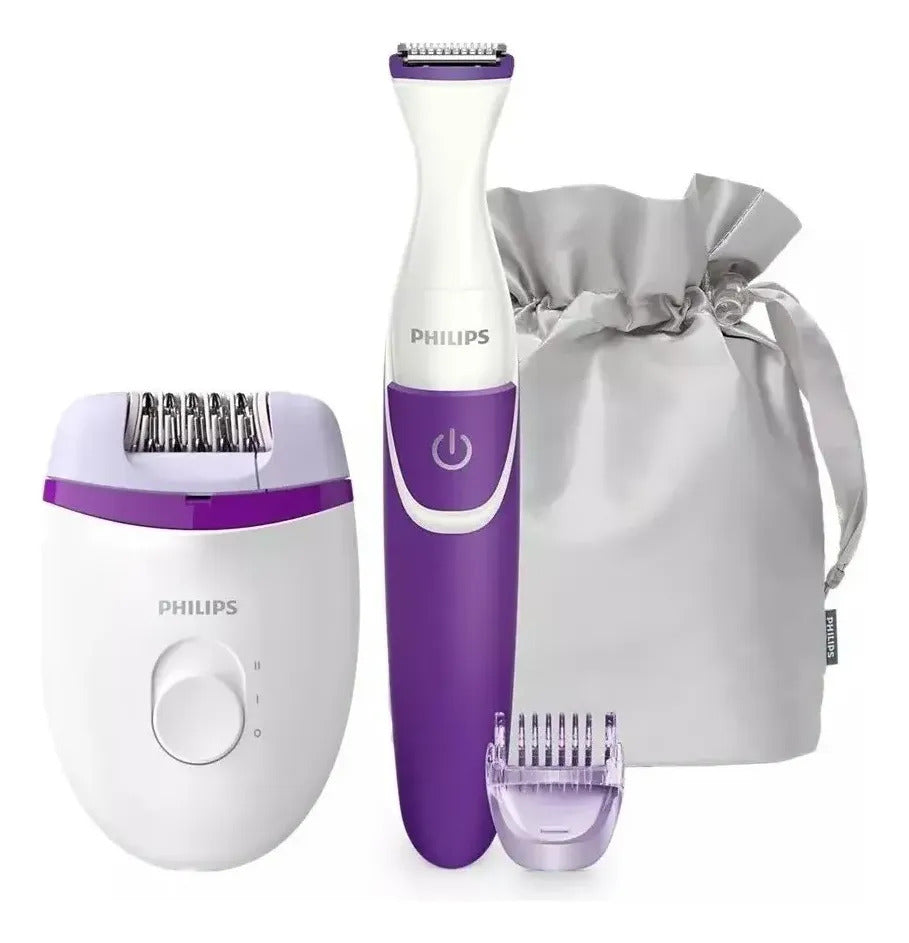 Depiladora + Recortador De Cavado Philips Brp505/0 - Violeta