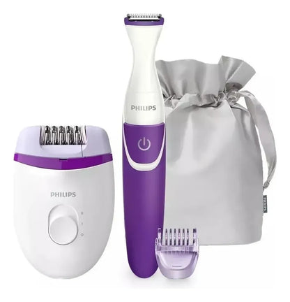 Depiladora + Recortador De Cavado Philips Brp505/0 - Violeta