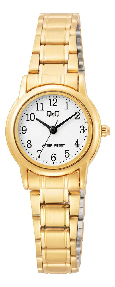 Reloj Q&q Metal Dama 23mm C42a-001py - Dorado