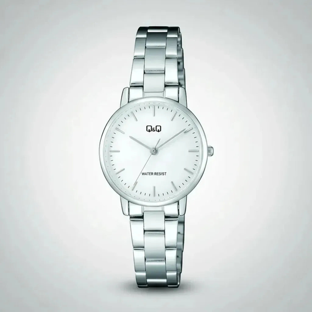 Reloj Q&q Metal Dama 31mm C65a-005py - Plateado