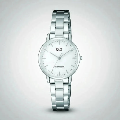 Reloj Q&q Metal Dama 31mm C65a-005py - Plateado