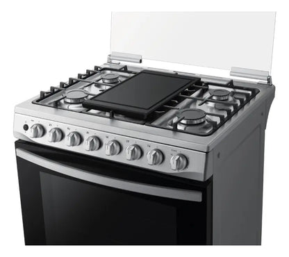 Cocina Samsung A Gas 6 Hornallas Sanx52a5411cs - Negro