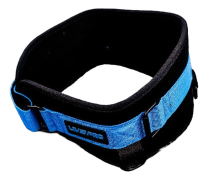 Cinturón De Tracción Cuero Pu 3 Anclajes Gym Livepro Negro