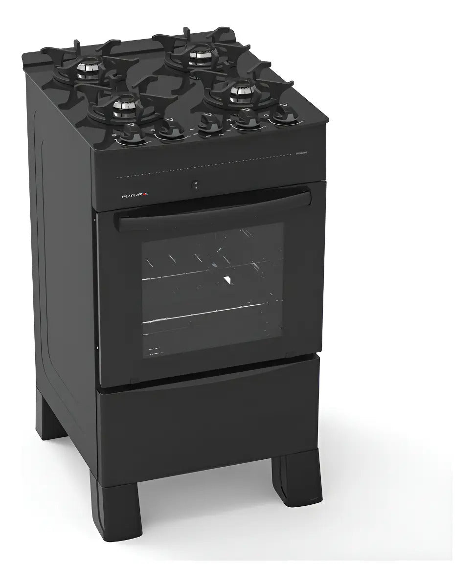 Cocina A Supergas Futura Massima - Negro