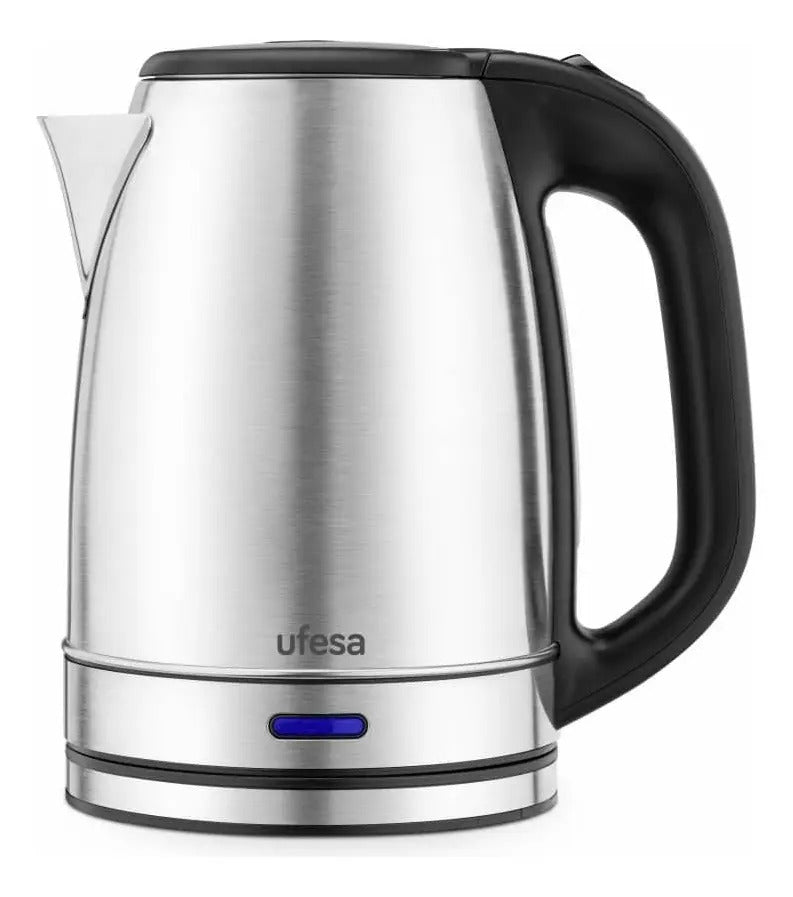 Hervidor De Agua Ufesa 1,7 Lts 2200w Ha Resia - Plateado