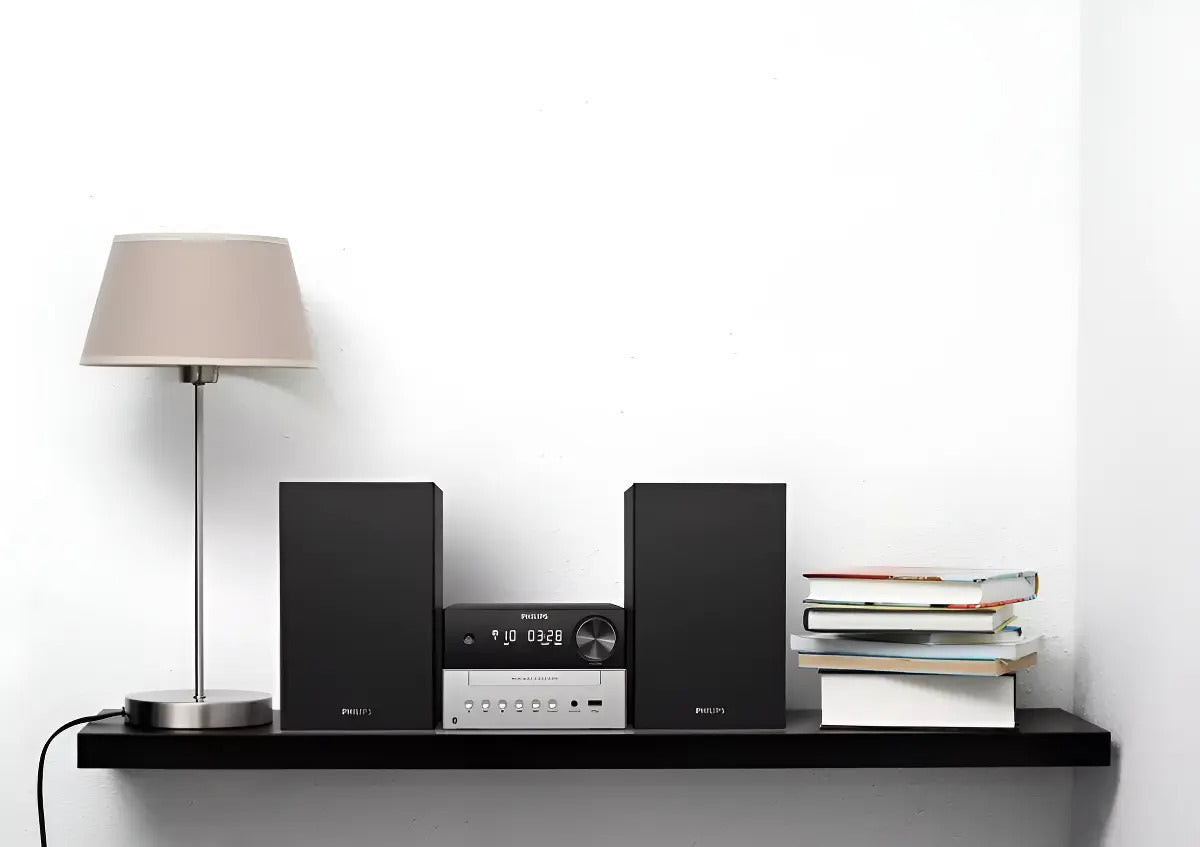 Minicomponente Equipo Philips Bluetooth Cd Fm Usb Plateado