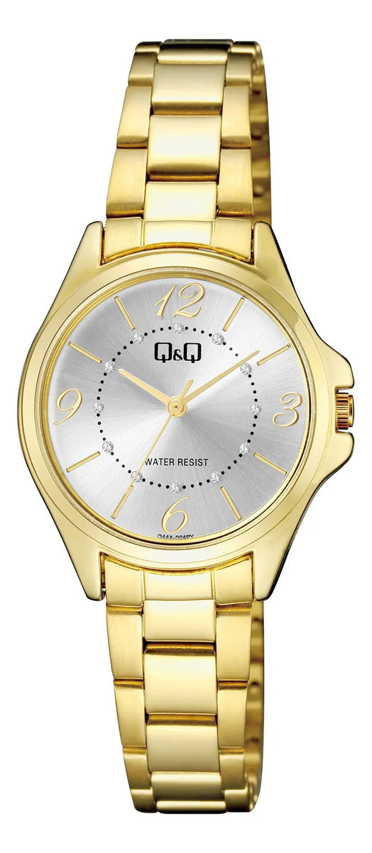 Reloj Q&q Metal Dama 30mm Q44a-004py - Dorado