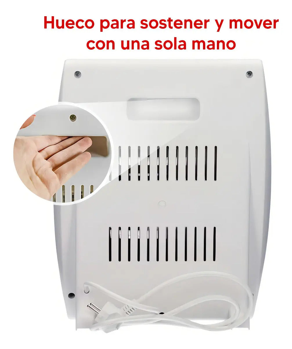 Estufa De Cuarzo Futura 2 Niveles Fut-ec0806 - Blanco