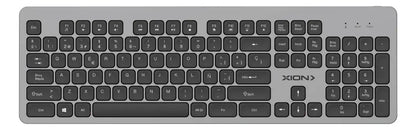 Combo Mouse Y Teclado Inalám Recargable Xion Xi-kbcombow3 Qo Gris