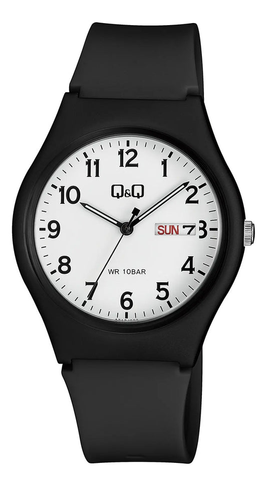 Reloj Q&q Silicona Hombre 38mm A212j003y - Negro