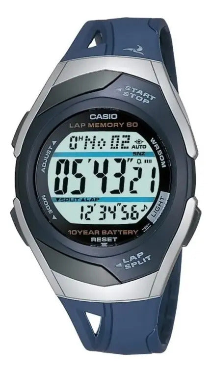Reloj Casio Digital Str-300c-2vcf - Azul Gris Agua