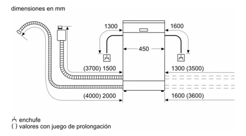 Lavavajillas Panelable Bosch 10 Servicios Spv4emx17e Blanco