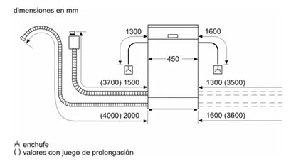 Lavavajillas Panelable Bosch 10 Servicios Spv4emx17e Blanco