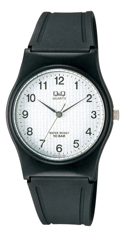 Reloj Q&q Silicona Hombre 33mm Vp34j023y - Negro