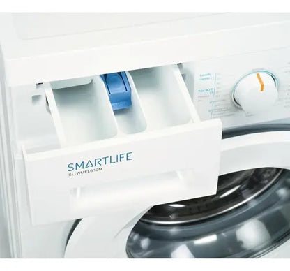 Lavarropas Smartlife 6kg Carga Frontal Sl-wmfl610m Blanco