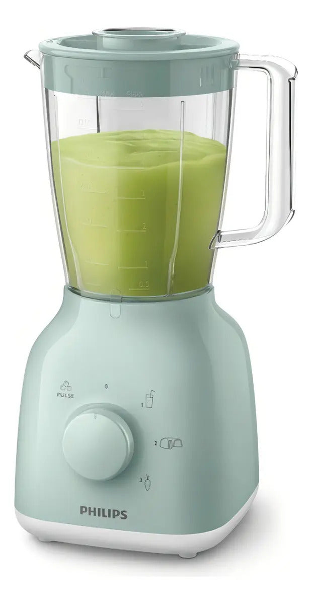 Licuadora Philips 550w 1,25 Lt 2 Vel Hr2125/80 - Verde Agua