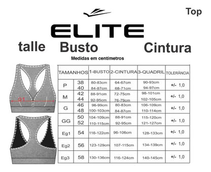Top Deportivo Dama Fitness Entrenamiento Elite - Azul M