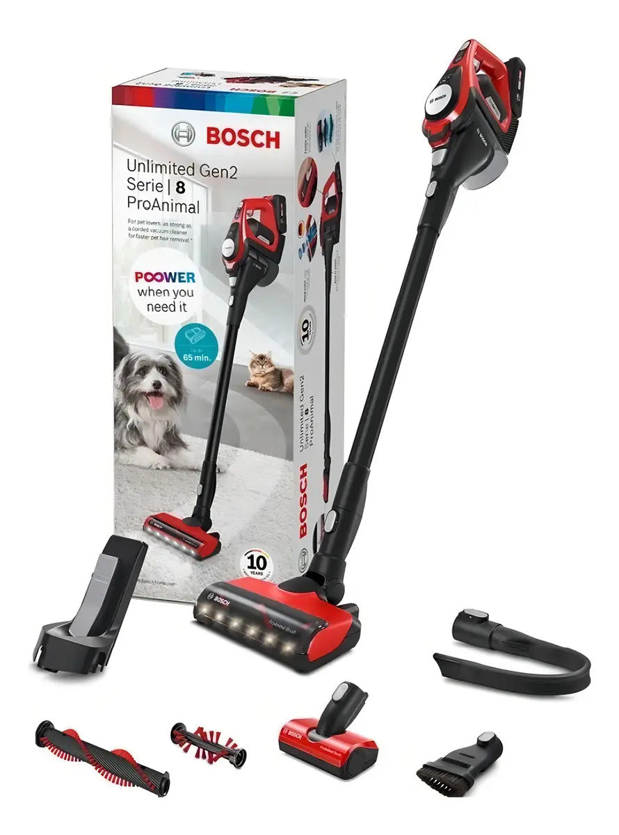 Aspiradora Inalámbrica 2 En 1 Bosch Bbs8214pet - Negro