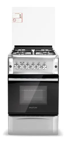 Cocina A Gas Smartlife 50x55cm Inox Sl-ks5055g - Plateado