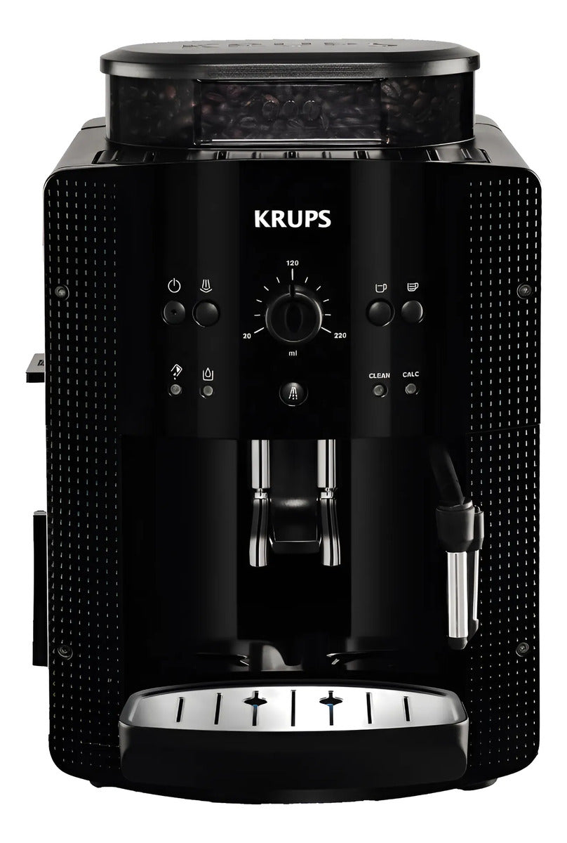 Cafetera Expreso Krups Espumador Y Molinillo - Negro