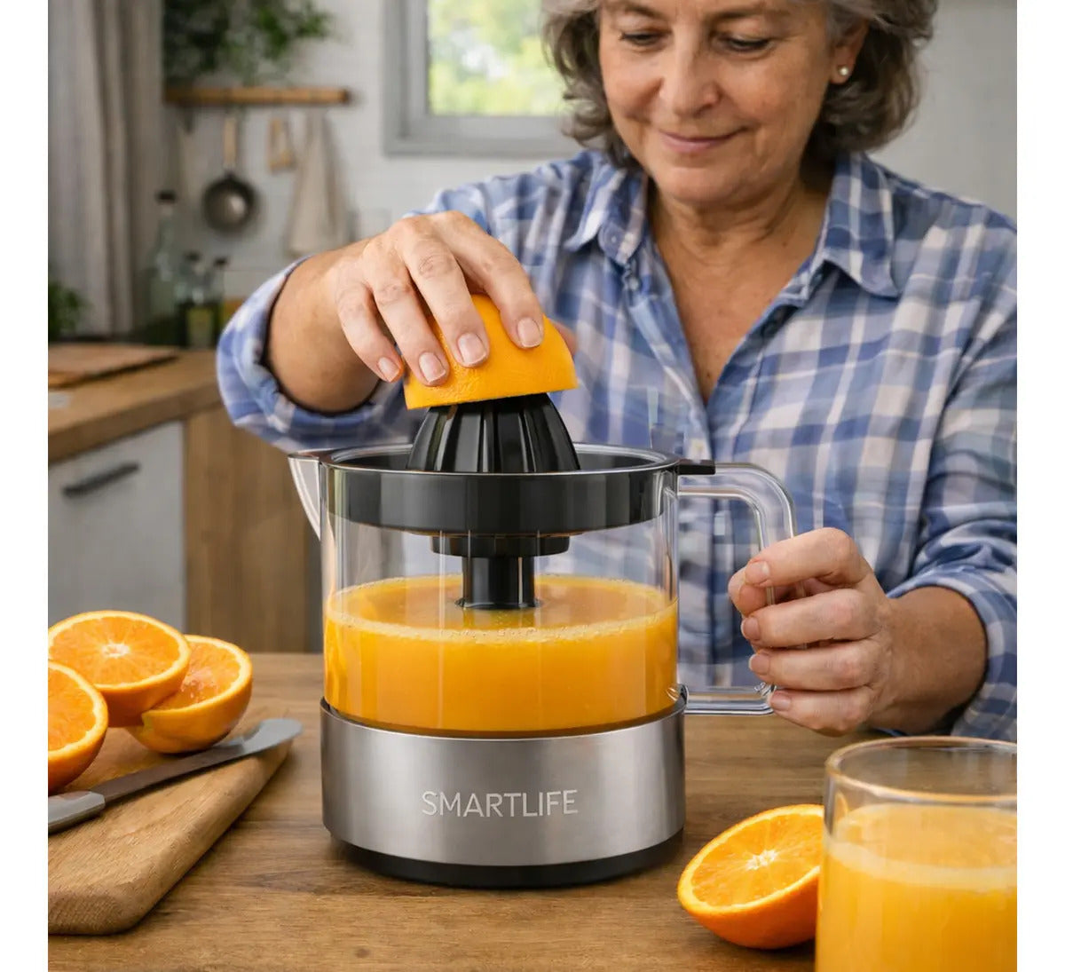 Exprimidor De Jugos Smartlife 700 Ml Sl-jc1006 - Gris 50 Hz