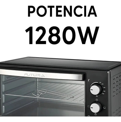 Horno Eléctrico Futura 20 Lts 1280 W Fut-mh20b - - Negro