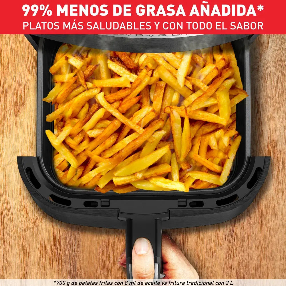 Freidora Sin Aceite Digital Moulinex Xl Acero Inox Gris
