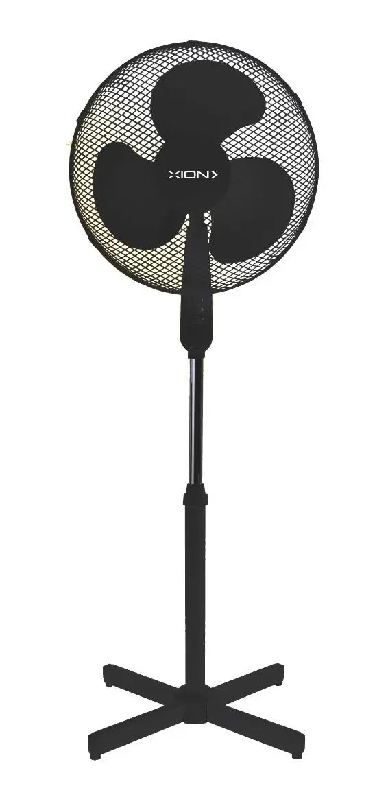 Ventilador De Pie Xion 3 Vel 40 Cm Xi-v165 - 40 Cm Negro Plástico 3