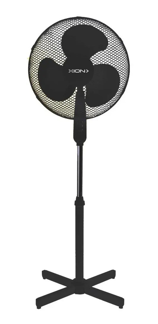 Ventilador De Pie Xion 3 Vel 40 Cm Xi-v165 - 40 Cm Negro Plástico 3