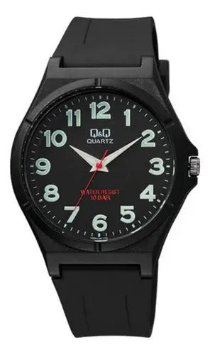Reloj Q&q Silicona Hombre 40mm Vq66j024y - Negro