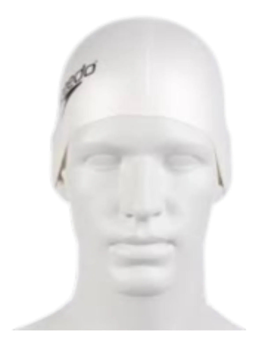 Gorra De Natación Piscina Plain Flat Speedo - Blanco Liso Único