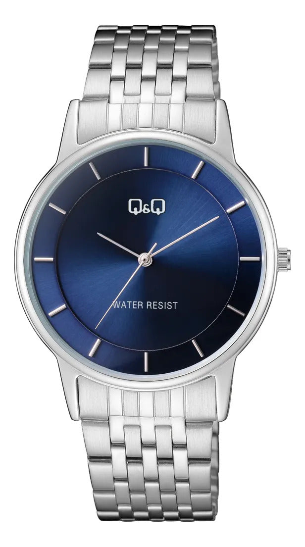 Reloj Q&q Metal Hombre 39mm C62a-001py - Plateado