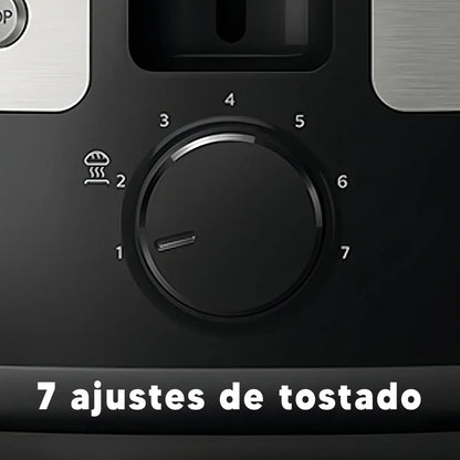 Tostadora Metálica Philips 7 Niveles Hd2637/90 - Gris