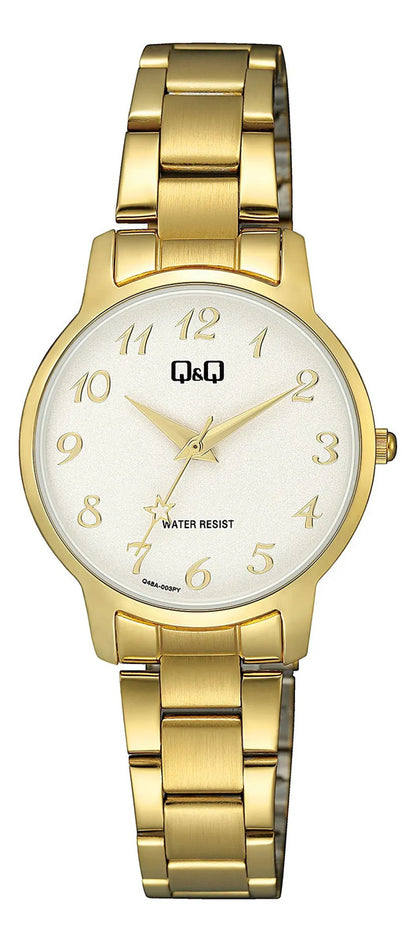 Reloj Q&q Metal Dama 30mm Q48a-003py - Dorado