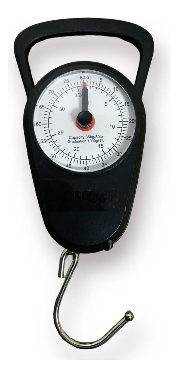 Báscula Manual De Equipaje Portátil Hasta 50kg - Negro