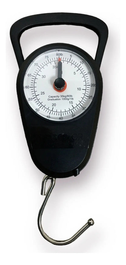 Báscula Manual De Equipaje Portátil Hasta 50kg - Negro